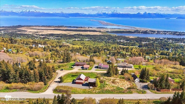 5301 N Glacier View Ct, Homer, AK 99603 - drone / aerial view of a water and mountain view
