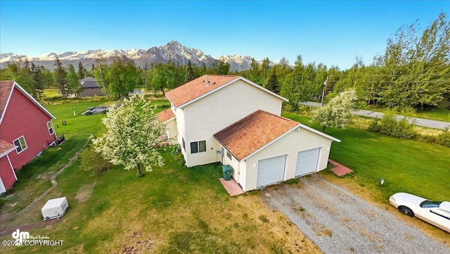 17110 E Kathy Cir, Palmer, AK 99645 - aerial view of property and surrounding area featuring a mountainous background