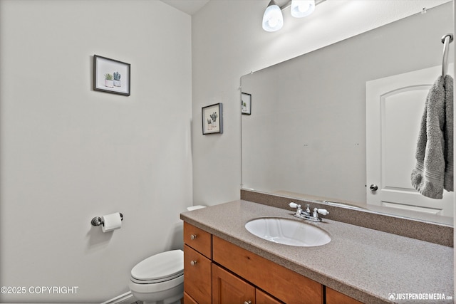 1675 E Pintail Dr, Wasilla, AK 99645 - half bathroom with vanity and toilet