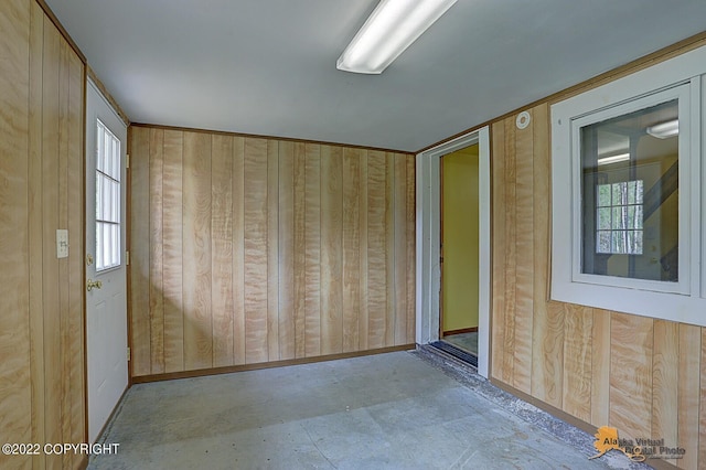 8301 W Lost Valley Rd, Wasilla, AK 99623 - interior space featuring wooden walls