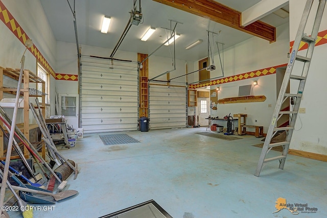 8301 W Lost Valley Rd, Wasilla, AK 99623 - garage with a garage door opener