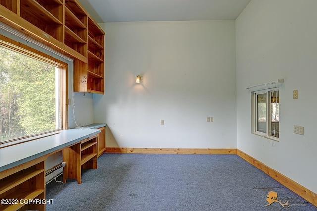 8301 W Lost Valley Rd, Wasilla, AK 99623 - unfurnished office featuring carpet floors, plenty of natural light, and baseboards