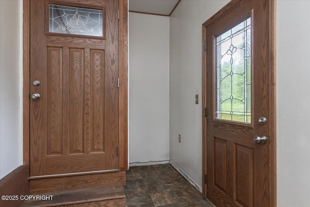 3432 Conifer Dr, North Pole, AK 99705 - foyer with stone finish flooring