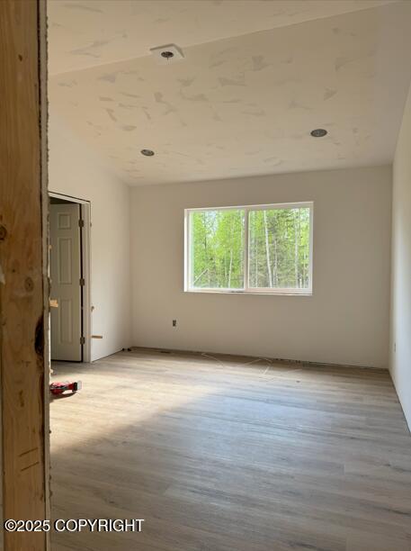 6600 S Settlers Bay Dr, Wasilla, AK 99654 - spare room with light wood-type flooring