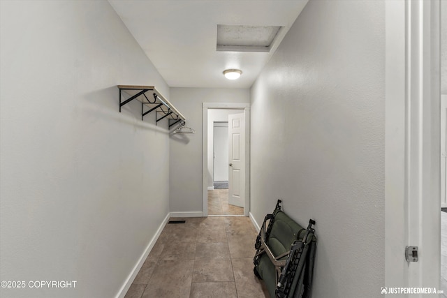 1551 S Oat St, Wasilla, AK 99654 - hall featuring attic access and baseboards