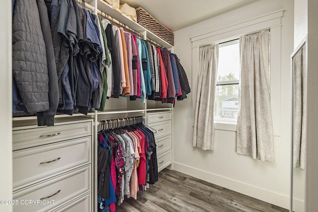 5233 W Jaxton Cir, Wasilla, AK 99623 - spacious closet featuring wood finished floors