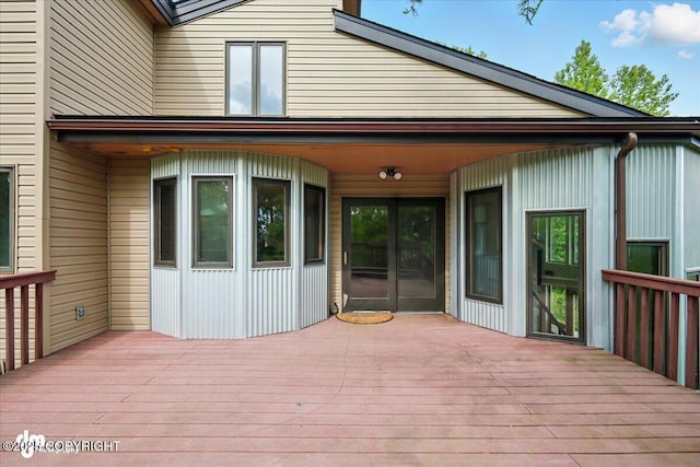 4821 S Outrigger Dr, Wasilla, AK 99654 - view of wooden terrace