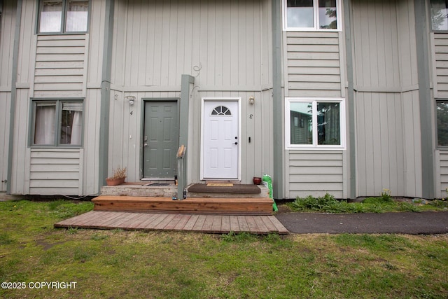 1701 Russian Jack Dr # D3, Anchorage, AK 99508 - property entrance featuring a yard
