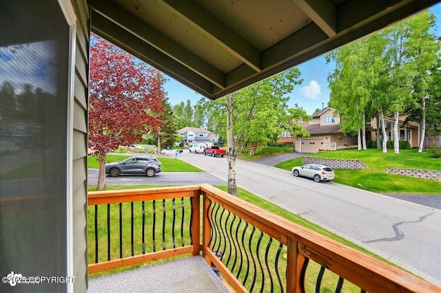 12900 Wellsford Cir, Anchorage, AK 99516 - covered porch with a residential view