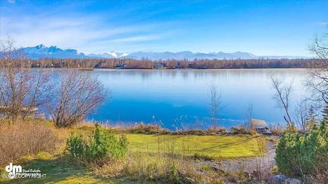 674 W Selina Ln, Wasilla, AK 99654 - water view with mountains