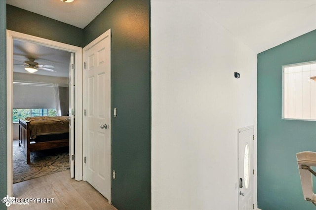 11437 Spyglass Hill Cir, Anchorage, AK 99515 - hall with light wood-style flooring