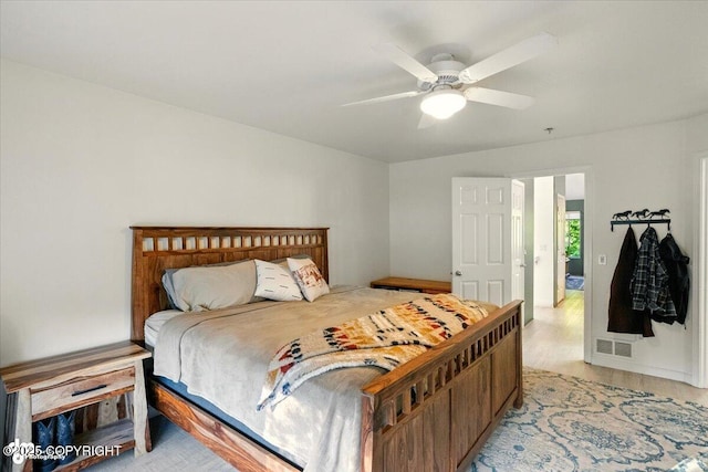 11437 Spyglass Hill Cir, Anchorage, AK 99515 - bedroom with a ceiling fan