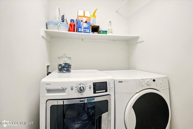 11437 Spyglass Hill Cir, Anchorage, AK 99515 - washroom featuring washer and clothes dryer