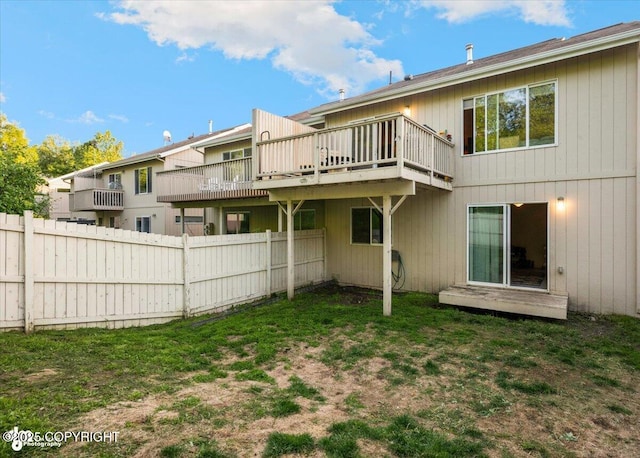 11437 Spyglass Hill Cir, Anchorage, AK 99515 - back of house with a deck