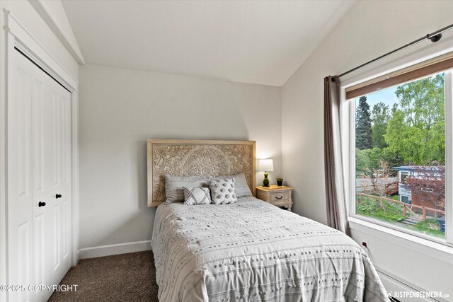1506 M St, Anchorage, AK 99501 - carpeted bedroom with a closet and baseboards