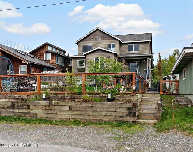 1506 M St, Anchorage, AK 99501 - view of front of home with stairs