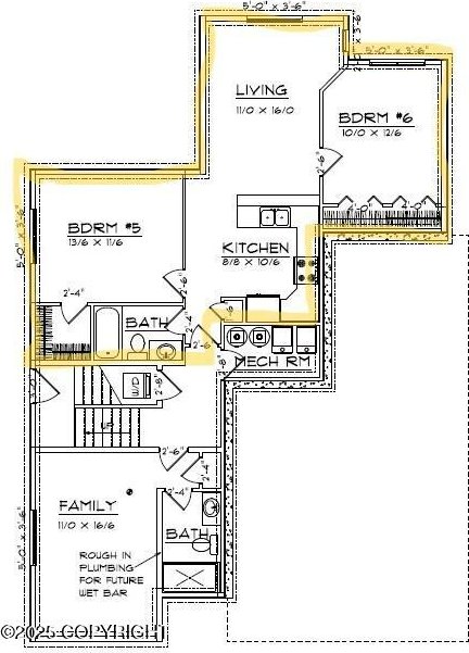 1506 M St, Anchorage, AK 99501 - floor plan / room layout