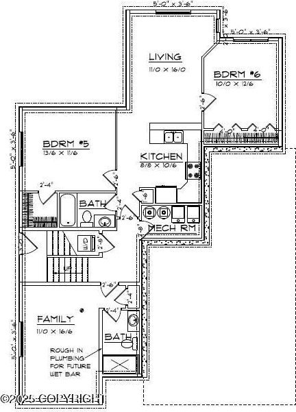 1506 M St, Anchorage, AK 99501 - room layout