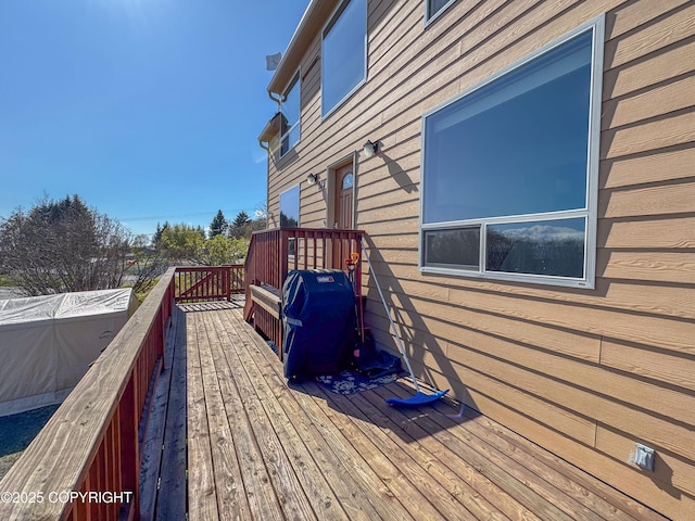 124 Mountain View Dr, Homer, AK 99603 - view of wooden deck