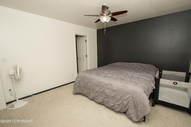 3208 E Serendipity Loop, Wasilla, AK 99654 - carpeted bedroom featuring ceiling fan