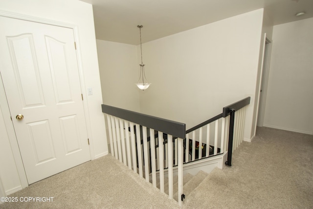 3208 E Serendipity Loop, Wasilla, AK 99654 - stairway featuring carpet and baseboards