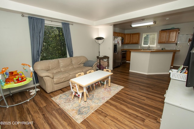 3208 E Serendipity Loop, Wasilla, AK 99654 - living area with plenty of natural light and wood finished floors