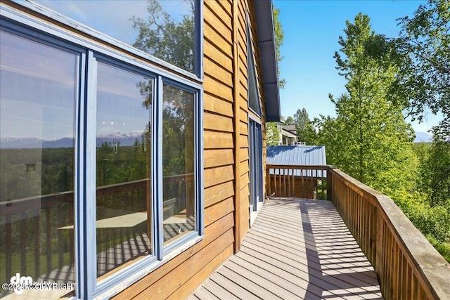 5680 W Birch Harbor Dr, Wasilla, AK 99623 - view of wooden deck