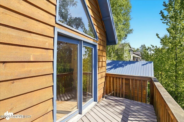 5680 W Birch Harbor Dr, Wasilla, AK 99623 - view of wooden terrace