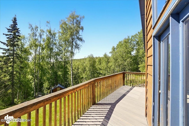 5680 W Birch Harbor Dr, Wasilla, AK 99623 - view of wooden deck