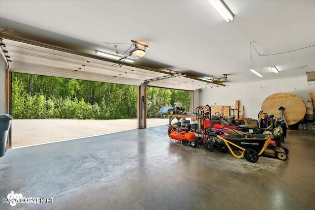 6325 S Hayfield Rd, Wasilla, AK 99654 - garage featuring a garage door opener