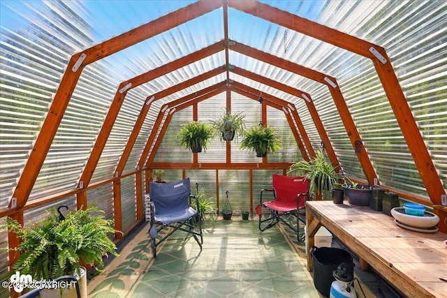 6325 S Hayfield Rd, Wasilla, AK 99654 - sunroom with lofted ceiling
