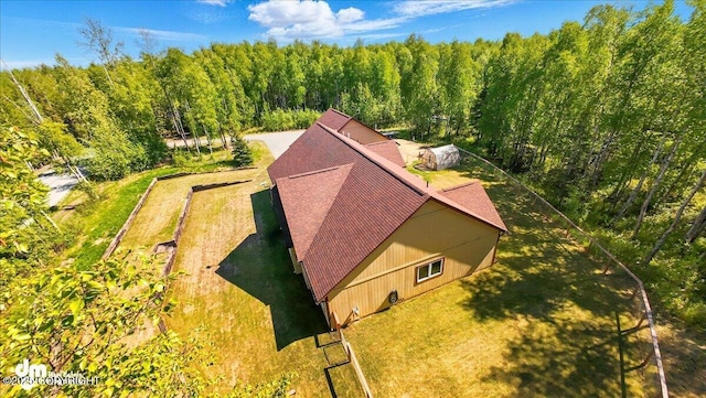 6325 S Hayfield Rd, Wasilla, AK 99654 - aerial view of property and surrounding area featuring a heavily wooded area