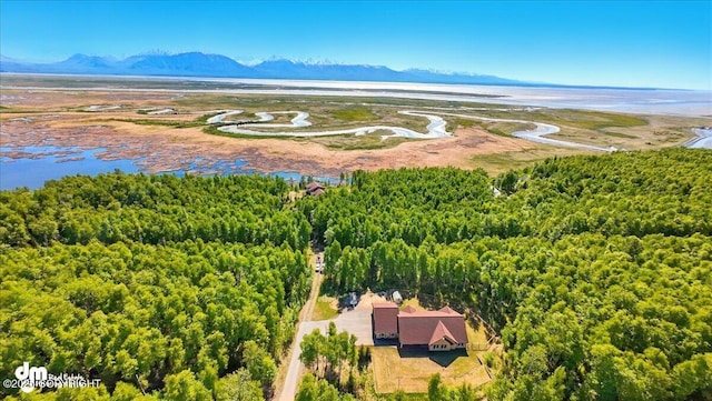 6325 S Hayfield Rd, Wasilla, AK 99654 - aerial view of a forest and a mountainous background