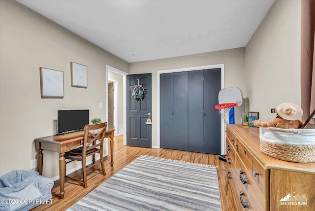 19705 Citation Rd, Eagle River, AK 99577 - office space with light wood-style flooring and baseboards