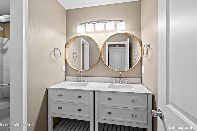 7616 Boundary Ave, Anchorage, AK 99504 - full bath with double vanity and a shower