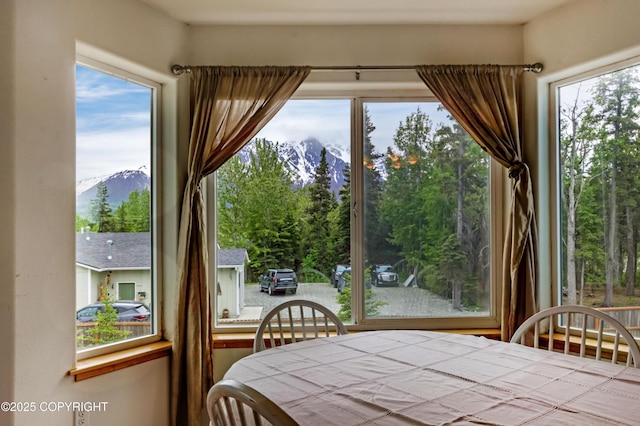 3535 S Robert Lile Cir, Palmer, AK 99645 - bedroom with a mountain view and multiple windows