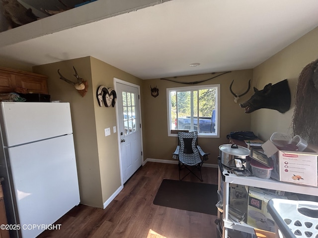 17185 Lunchbox Dr, Ninilchik, AK 99639 - home office with wood finished floors and baseboards