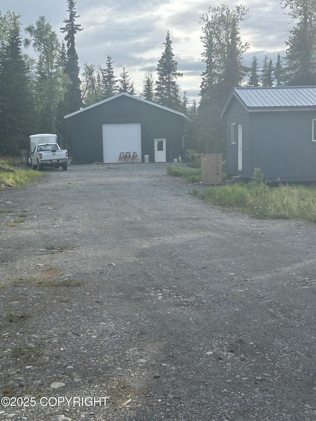17185 Lunchbox Dr, Ninilchik, AK 99639 - view of outdoor structure featuring dirt driveway