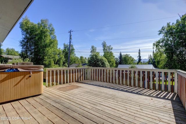 4665 Cascade Cir, Anchorage, AK 99502 - deck with a hot tub