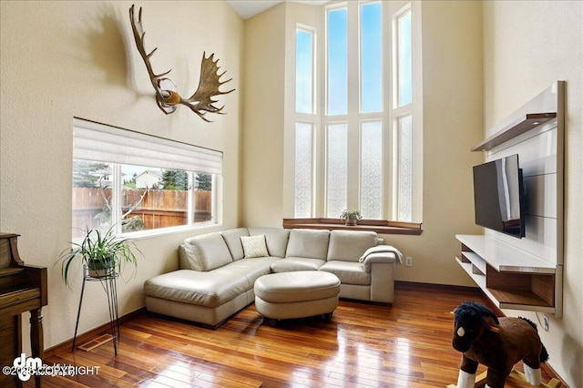 10410 Constitution St, Anchorage, AK 99515 - living area with wood-type flooring