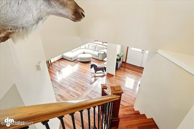 10410 Constitution St, Anchorage, AK 99515 - stairs with wood finished floors