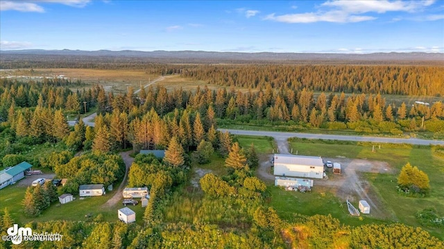 30035 Sterling Hwy, Anchor Point, AK 99556 - aerial view of property's location with a heavily wooded area and a mountain backdrop