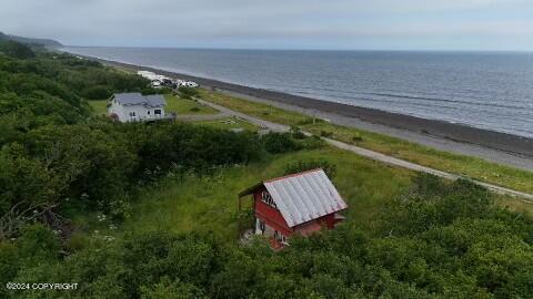 30035 Sterling Hwy, Anchor Point, AK 99556 - aerial view of a nearby body of water