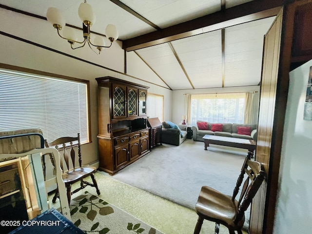 1310 Madsen Ave, Kodiak, AK 99615 - living room featuring light colored carpet and a chandelier