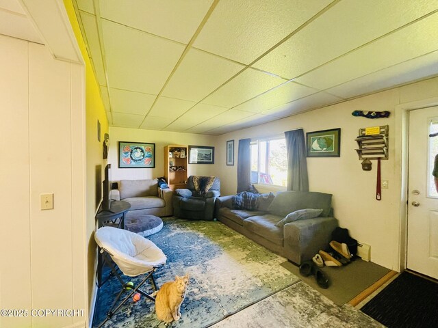 1310 Madsen Ave, Kodiak, AK 99615 - living room with a drop ceiling