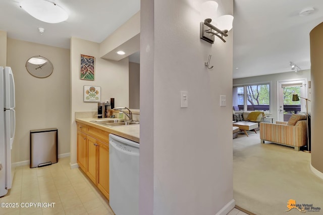 1200 I St # 206, Anchorage, AK 99501 - bar with white appliances, a sink, and baseboards