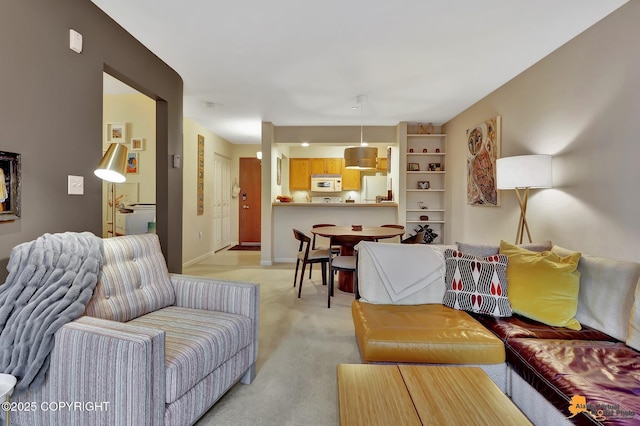 1200 I St # 206, Anchorage, AK 99501 - living area featuring light carpet and baseboards