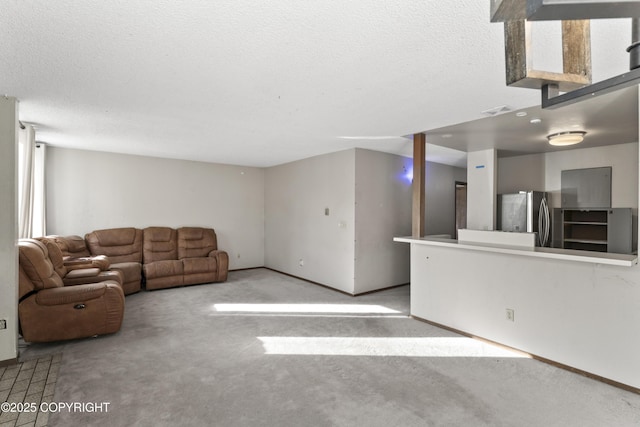 1003 Wildrose Ct # 1003, Anchorage, AK 99518 - unfurnished living room with carpet floors and a textured ceiling