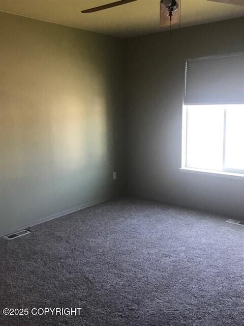6334 Rose Hip Cir, Anchorage, AK 99507 - carpeted spare room featuring a ceiling fan