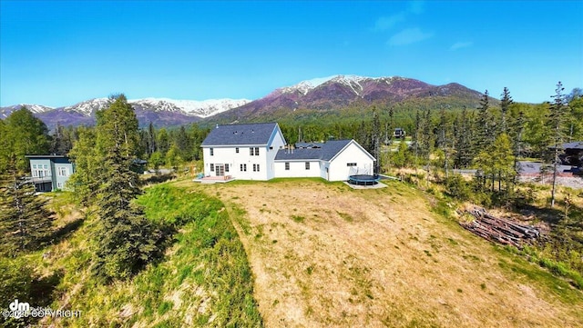 7350 E Narnia Cir, Palmer, AK 99645 - view from above of property with a mountainous background